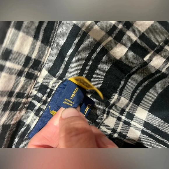 RALPH LAUREN SLIM FIT PERFORMANCE FLANNEL SMALL SIZE 170/92A - Picture 7 of 11